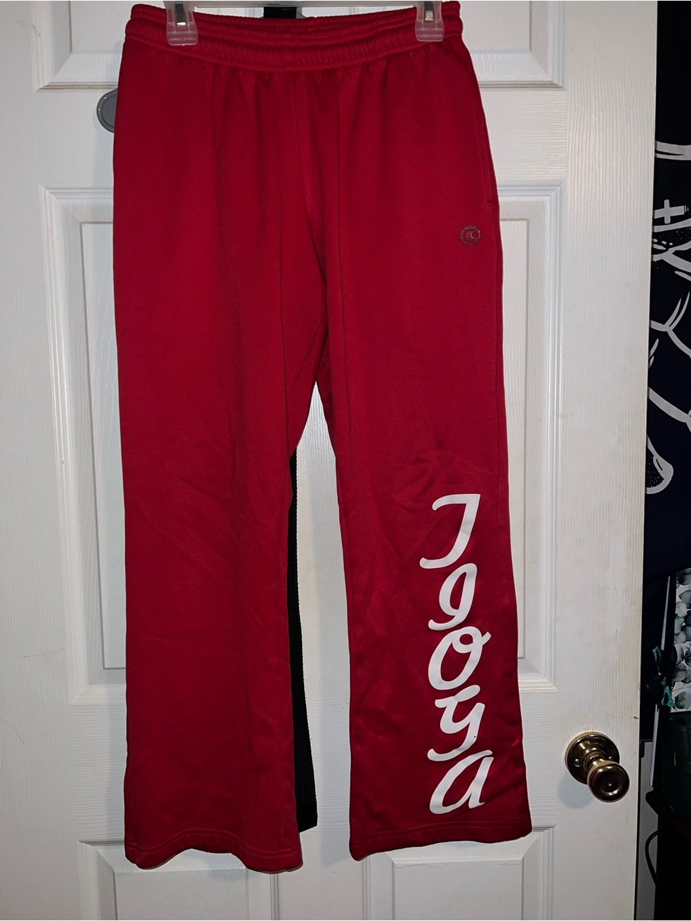 Girls red sweat pants